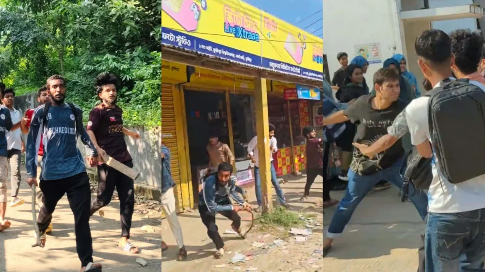 কুবিতে পরিচয় জানতে চাওয়া নিয়ে রণক্ষেত্র: দফায় দফায় সংঘর্ষ, আহত ১২