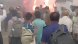 কমলাপুর স্টেশনে ট্রেনে আগুন