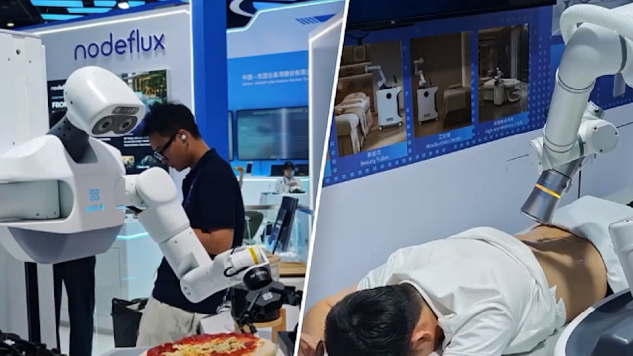 নাশতা পরিবেশন করছে রোবট, দিচ্ছে থেরাপিও