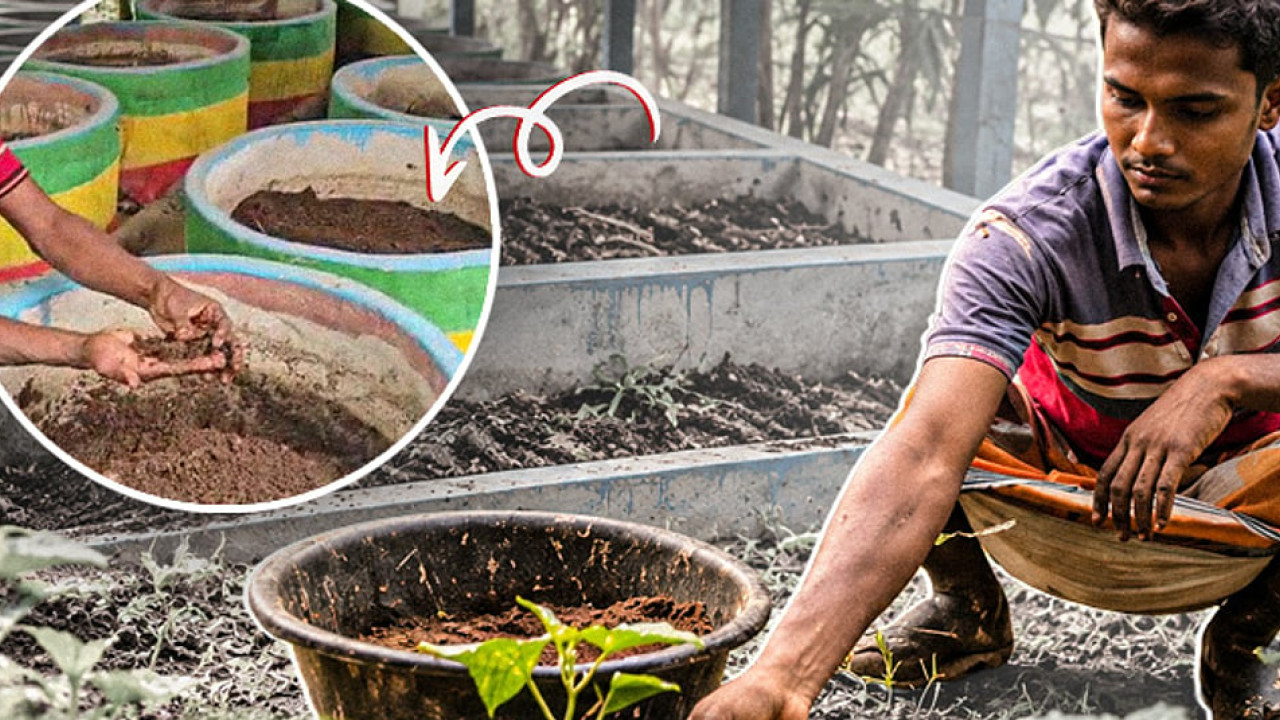 কেঁচো সারে বদলে যাচ্ছে তারাগঞ্জের কৃষি