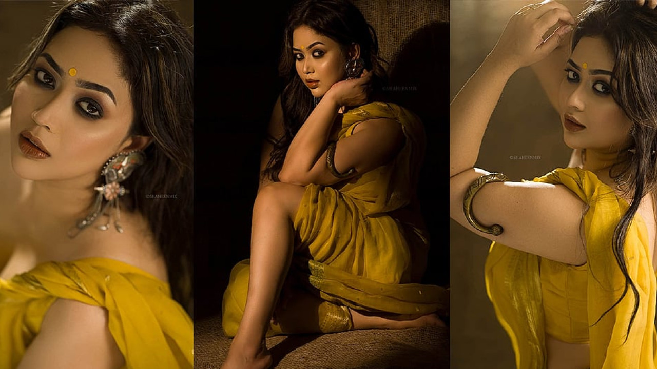 'গায়ে হলুদ নয়, প্রিয় রং বলেই গায়ে হলুদ জড়িয়েছি': ১৪ ছবিতে লাস্যময়ী হলুদ বরণ ভাবনা