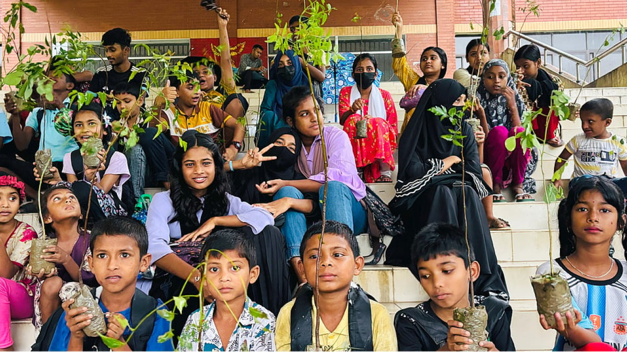 শাবিপ্রবি বন্ধুসভার বৃক্ষরোপণ কর্মসূচি